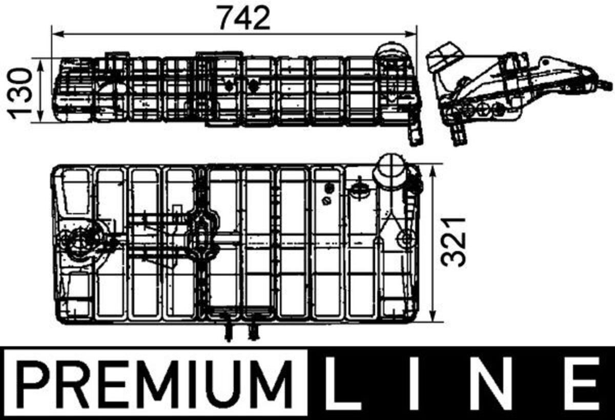Ausgleichsbehälter, Kühlmittel MAHLE CRT 40 000P