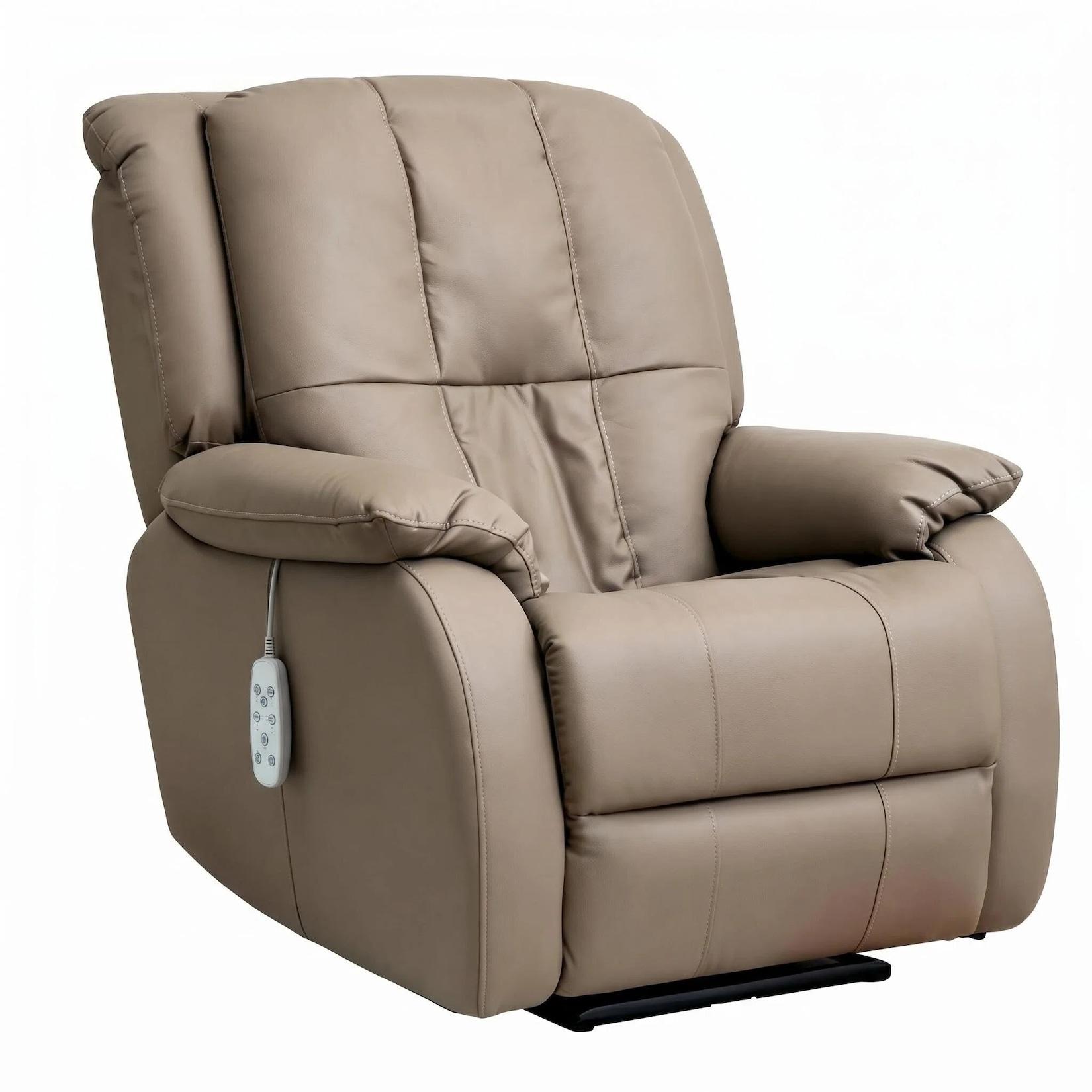 Happy Home Massagesessel Elektrischer Massagesessel mit Rücken- & Beinanhebung, 3D-Mechanismus HWP73-BRN
