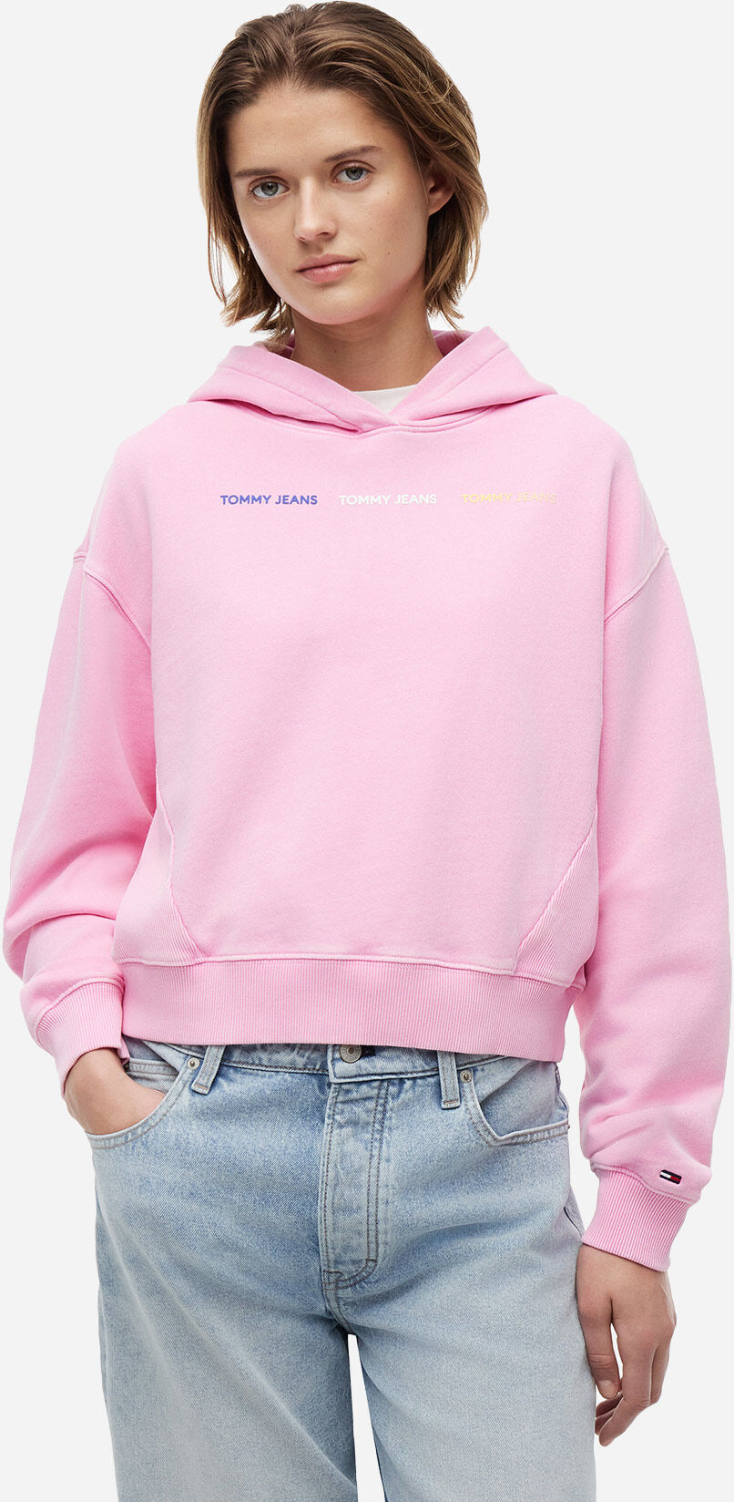 Tommy Hilfiger Repeat W - Felpa - Donna - Rosa XS