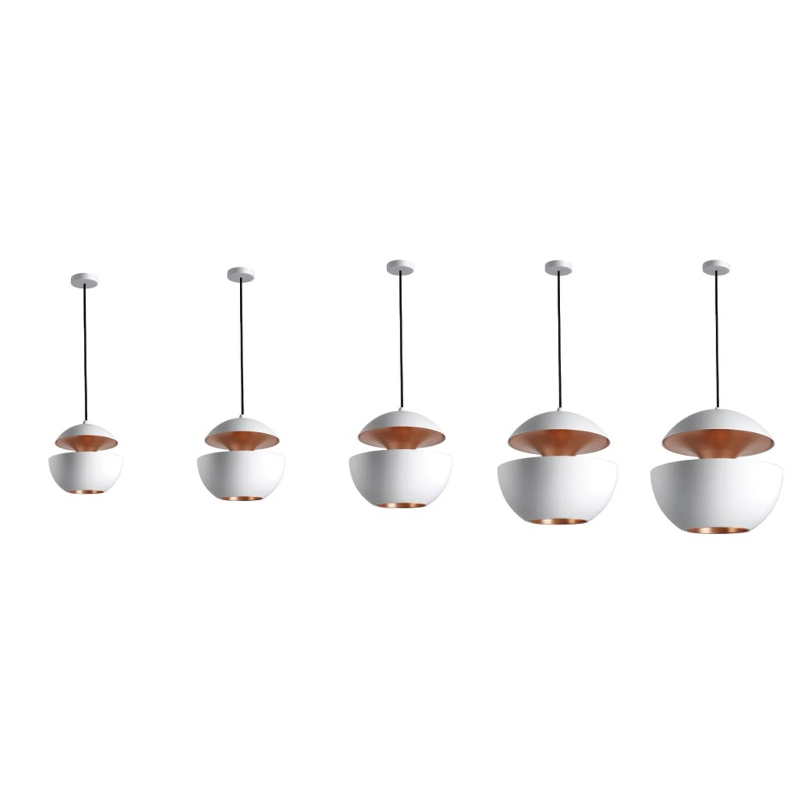 DCW Here Comes The Sun Hanglamp Wit/Koper Ø175 Aluminium