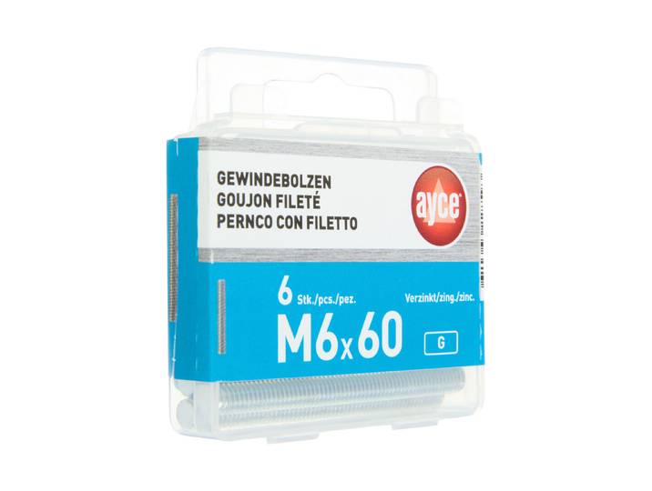 Ayce Gewindebolzen M6 × 60 mm