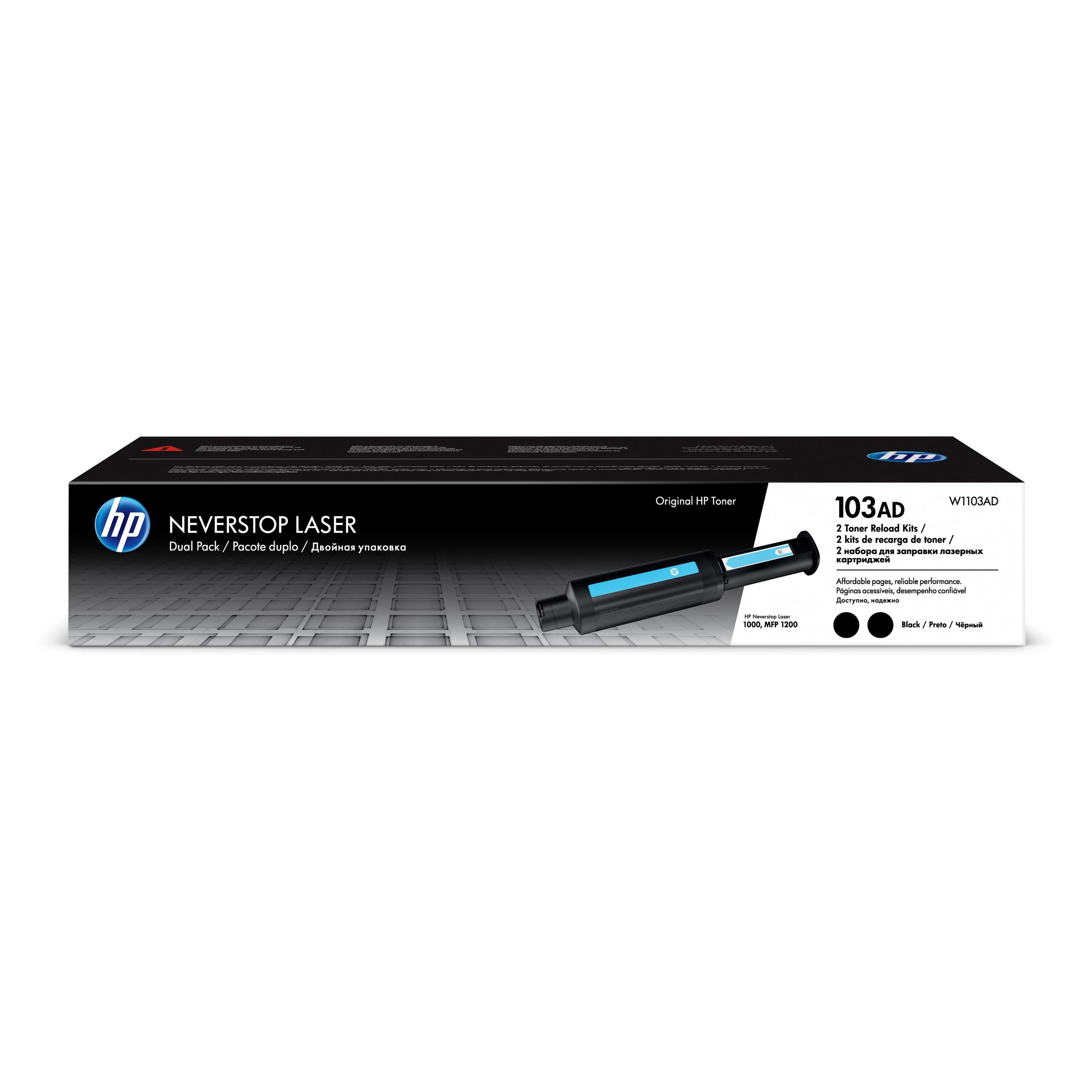 HP 103AD Neverstop Black 2-pack W1103AD (W1103AD)