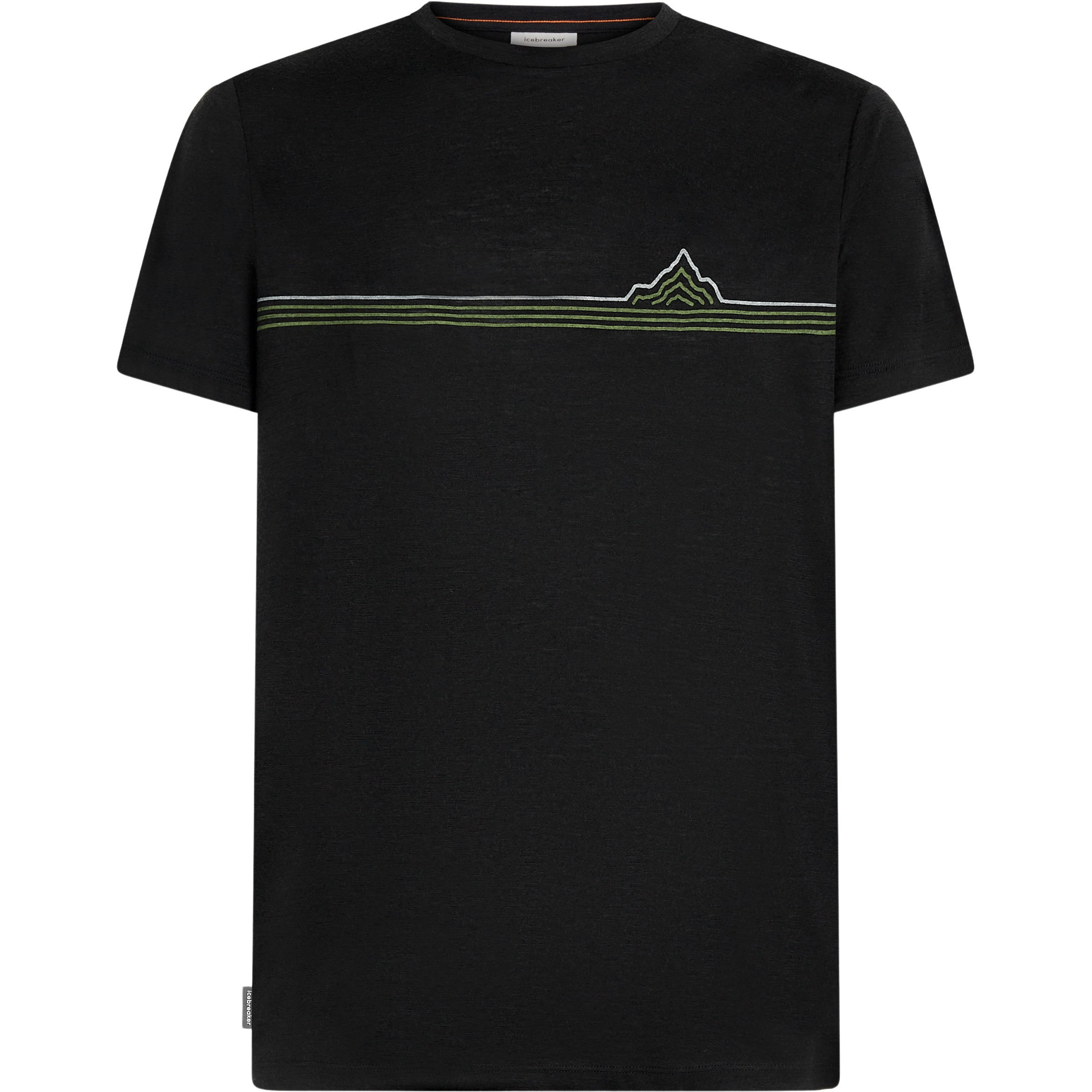 Icebreaker Merino 150 Tech Lite Range Stripes Herren T-Shirts schwarz Größe XL Trekking Hautfreundlich Merinowolle