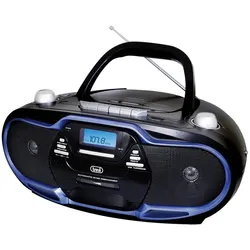 Trevi 057404 (AM, FM, Bluetooth), Radio, Schwarz, Blau