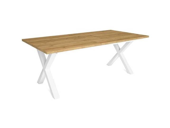 Table à manger 200 10 personnes 194x90x75cm Robuste et stable grâce à sa structure et aux pieds solides Chêne RF1097