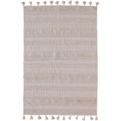 Hochflor-Teppich GUTMANN FACTORY "Puffy 67716", beige, B:160cm H:60mm L:230cm, Baumwolle, Teppiche