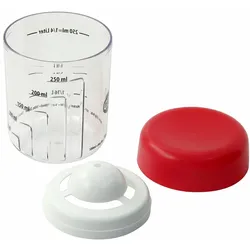 ZENKER Dr. Oetker Mix- und Messbecher Küchenhelfer, 3-tlg., Eiertrenner, Mess Becher, Mixer, 1804