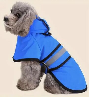 Uplifted Finds Adjustable Waterproof And Windproof Dog Raincoat xs blue