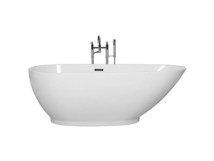 BADEWANNE FREISTEHEND 82x173x59 cm weiß Guiana