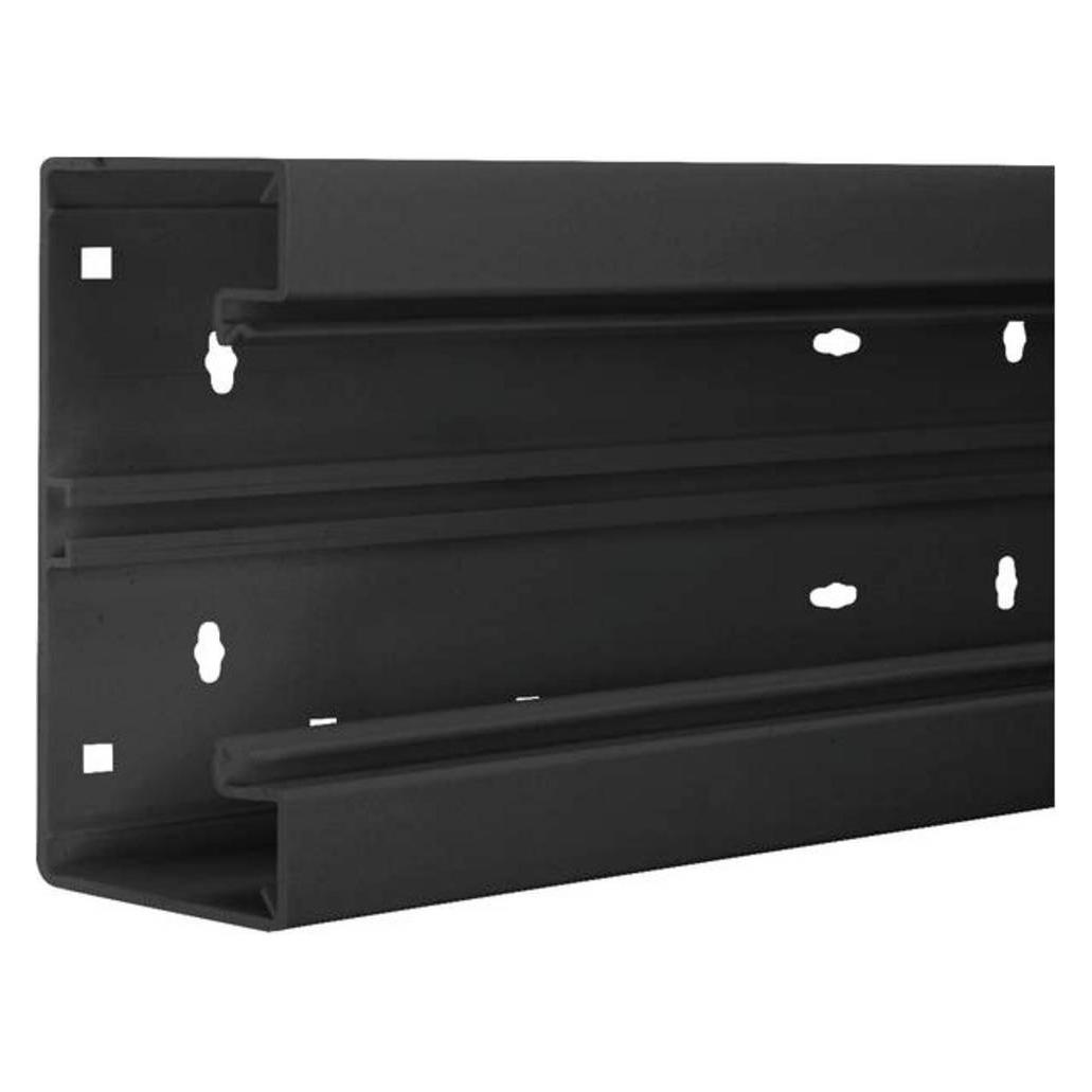 Hager TEH BR6513019011 Brüstungskanal-Unterteil frontrastend PVC BR 65x130mm Oberteil (200 cm) (BR6513019011)