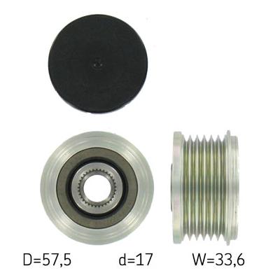 SKF Generatorfreilauf VKM 03302 für Volvo LAND ROVER