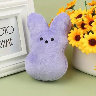 Uplift Treasures Easter Bunny Plush Dog Chew Toy purple