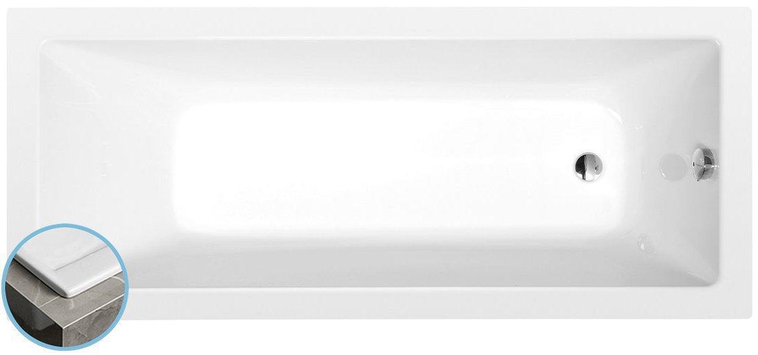 Polysan NOEMI SLIM Rechteckwanne 170x70x39cm, weiß