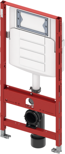 TECEprofil WC-Modul mit Geberit Spülkasten 9300011 Bauhöhe 1120mm, Betätigung von vorne