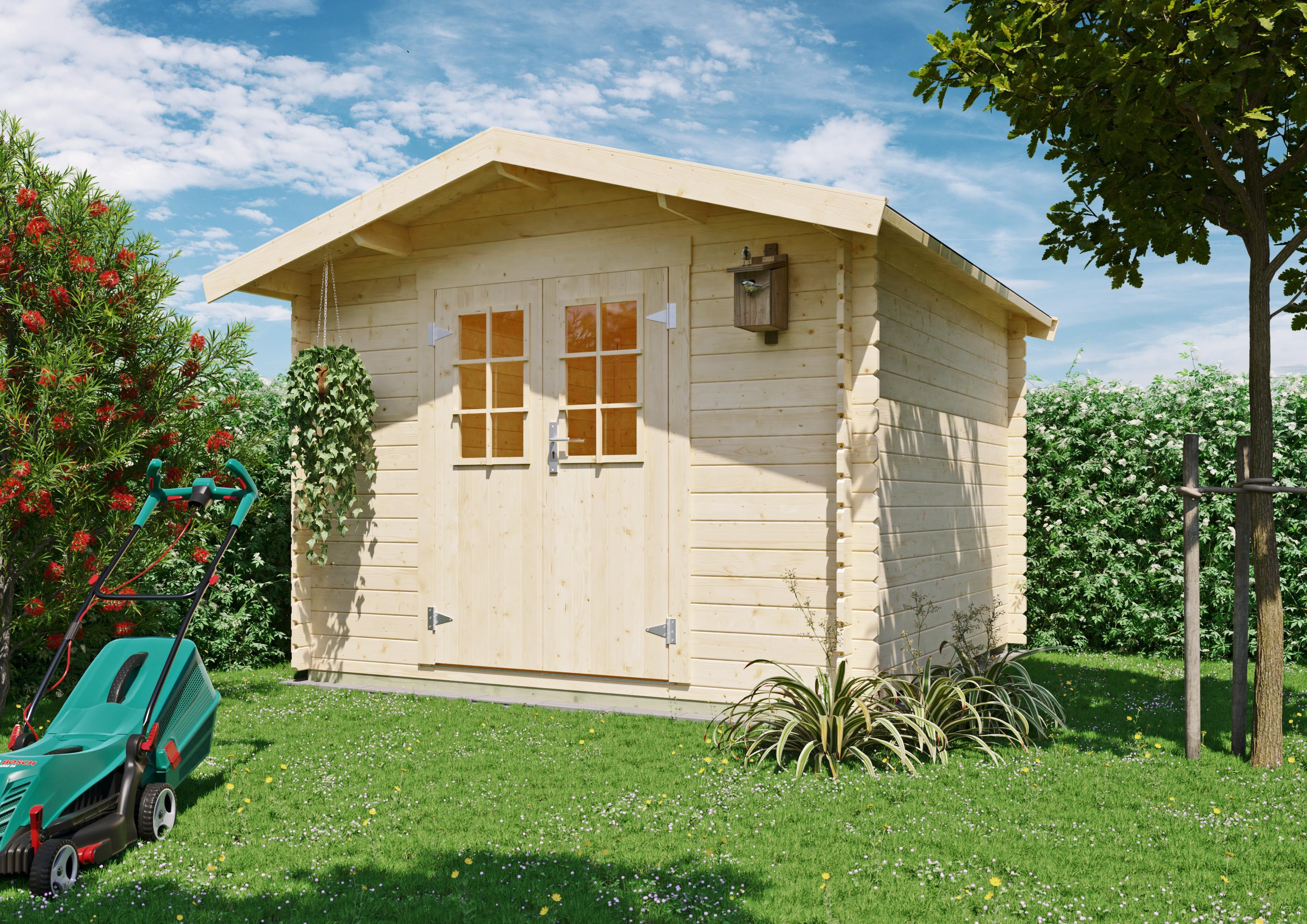 Gartenhaus Lenox 2,80x2,80 m - inklusive hochwertigen Dachschindeln