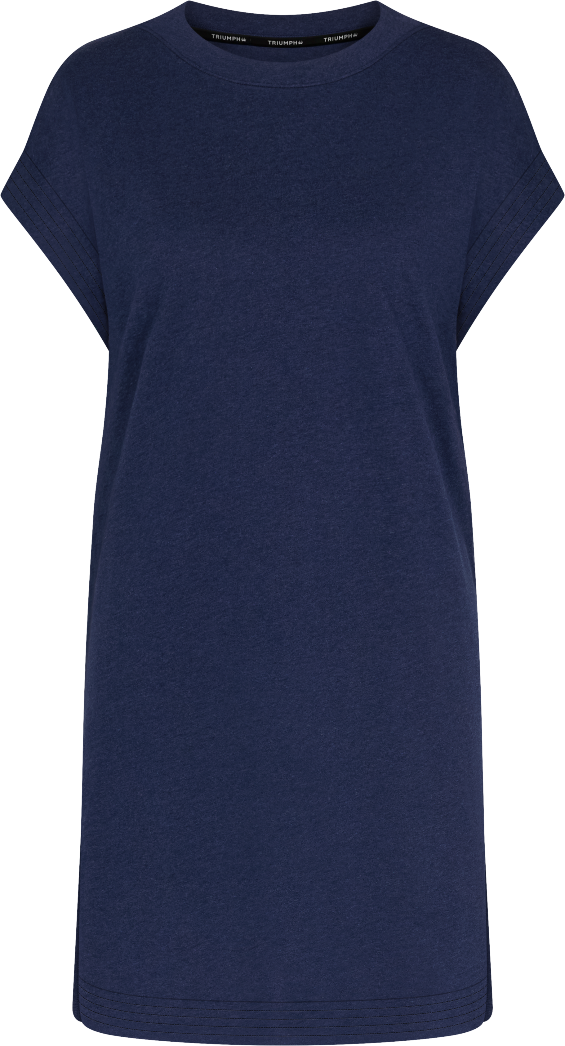 Nachthemd TRIUMPH "Nightdresses NDK SSL 08", Damen, Gr. 38, N-Gr, Kurzarm, Jersey, blau (blau, schwarz combination), Jersey, Obermaterial: 100% Baumwolle, Kleider Nachthemd, weich und atmungsaktiv blau, schwarz combination 38, N-Gr, Kurzarm, Jersey