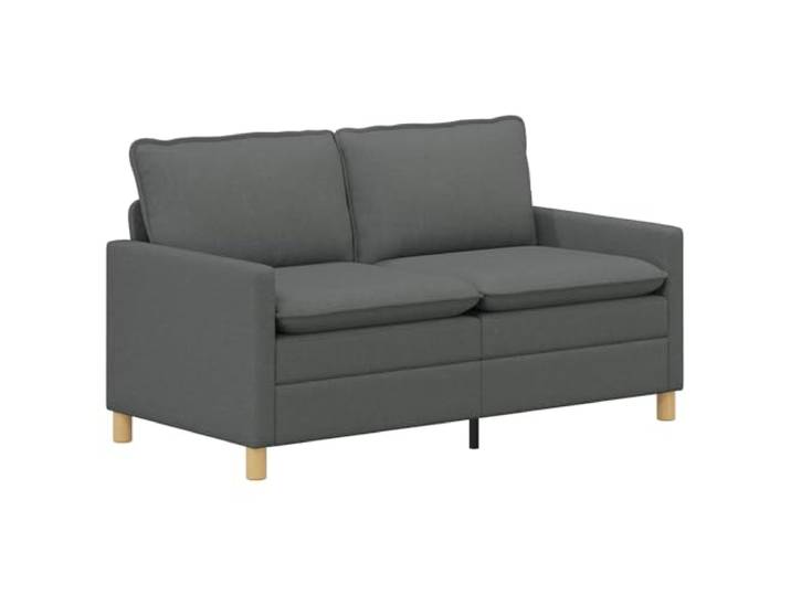 Todiikf 2-Sitzer Sofa Stoff Zweisitzer Couch Dunkelgrau 156x81x87,5cm Komfortabler Zweisitzer mit Metallrahmen, abnehmbaren Bezugskissen und flachen Armlehnen für Wohnzimmer und Büro.