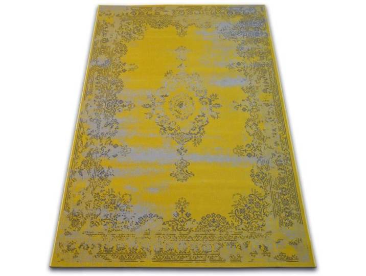 Tapis Vintage Rosette 22206/025 jaune - 80x150 cm