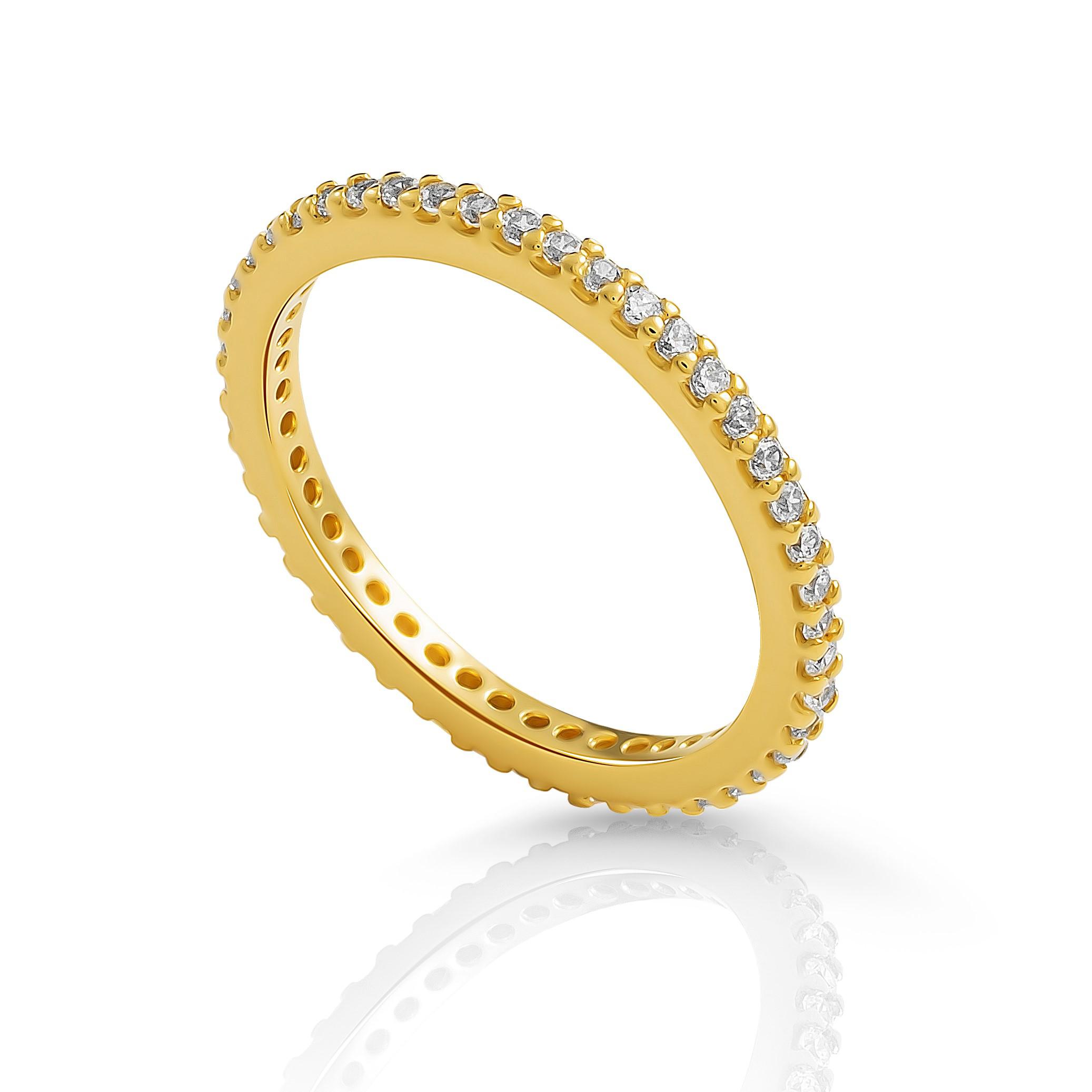 Orphelia 'Lily' Dames 925 Sterling Zilveren Ring - Goud ZR-7538/G