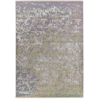 Teppich KAYOOM "Dilan 300", grün, B:120cm H:5mm L:170cm, Polyester, Teppiche, Teppich, weicher Kurzflor, Vintage Look, Wohnzimmer