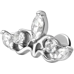 Titan Labret mit Push Fit GOTISCHE KRONE