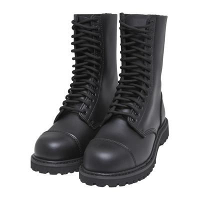 Stiefel BRANDIT "Brandit Accessoires 14 Eyes Phantom Boots", Herren, Gr. 41, schwarz, Sonstiges Material, unifarben, Schuhe Stiefel