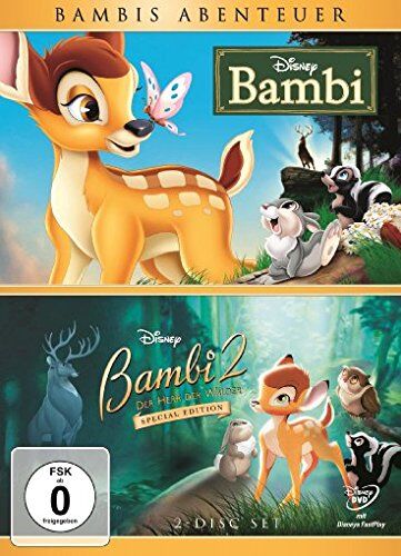 Brian Pimental - Bambis Abenteuer: Bambi (Diamond Edition) + Bambi 2 (Special Edition) [2 DVDs] - Preis vom 09.10.2026 07:28:09 h