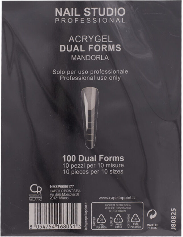 Nail Studio Professional Dual Forms Mandorla 10pz