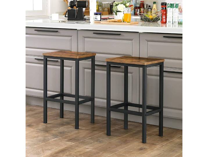 Tabourets de bar Proisy (lot de 2) 40 x 65 x 30cm