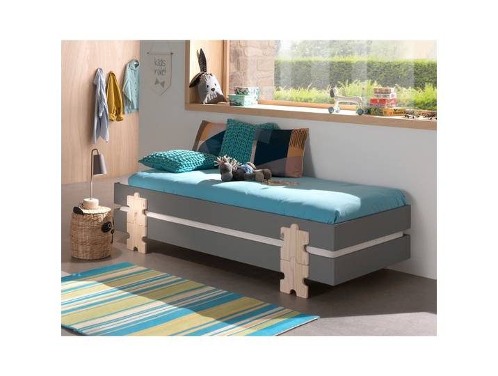 Stapelbett Modulo Grau