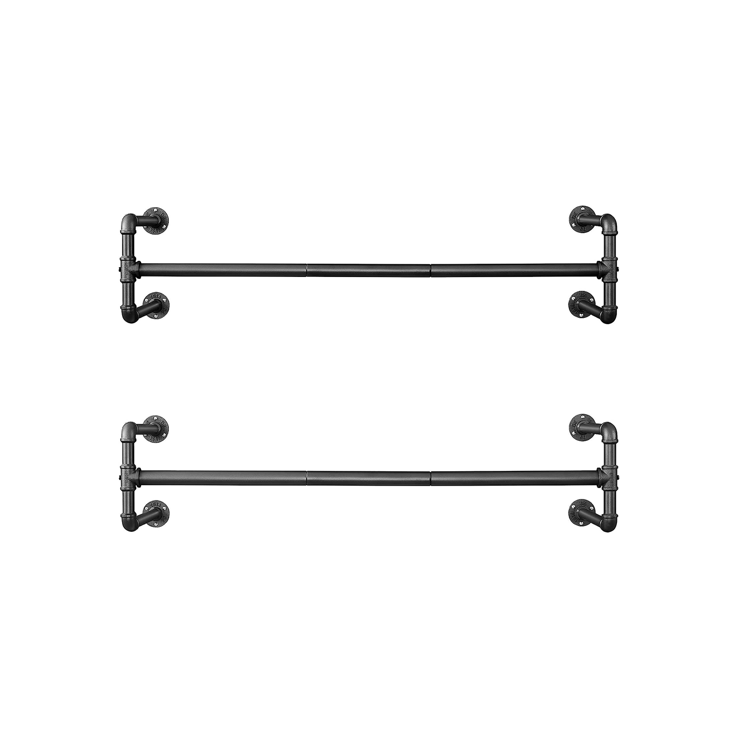 SONGMICS Kleiderstangen 2er Set HSR64BK-02