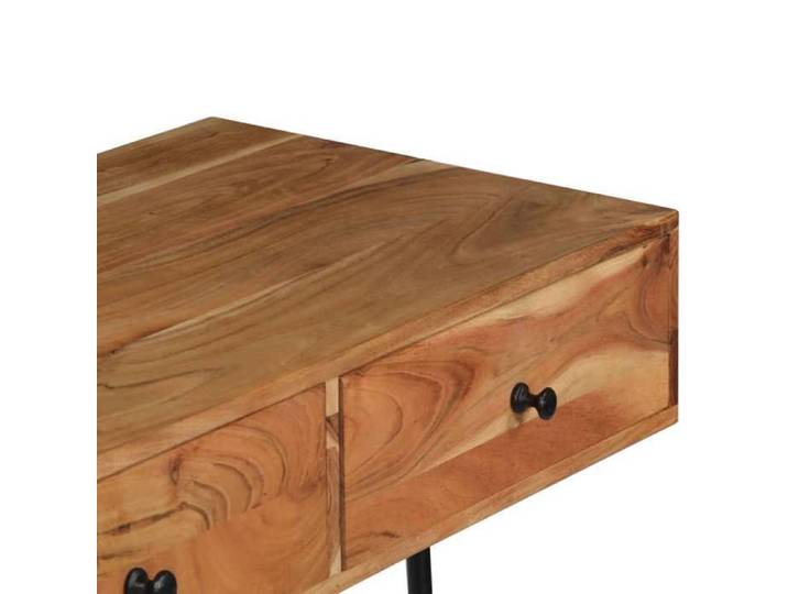 MEUBLE DE SEJOUR Brun - MODE Bureau mural 90x40x170 cm Bois d'acacia solide Nettoyer facile_09_687