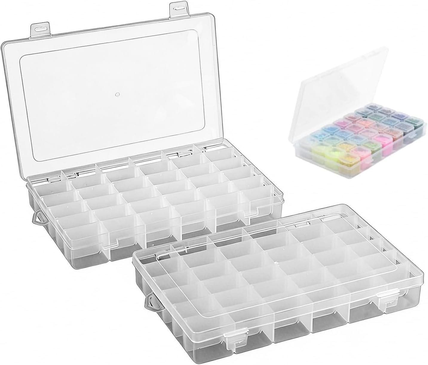 Verstelbare organizer met 36 compartimenten voor kleine onderdelen, sieraden en accessoires van solid