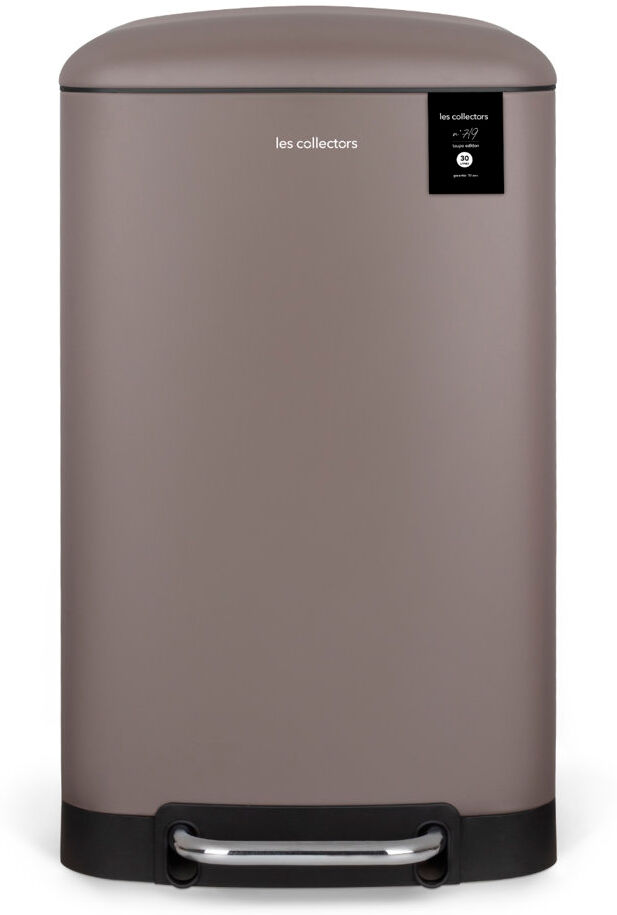 LES COLLECTORS Abfalleimer mit Fußpedal Taupe 30 L