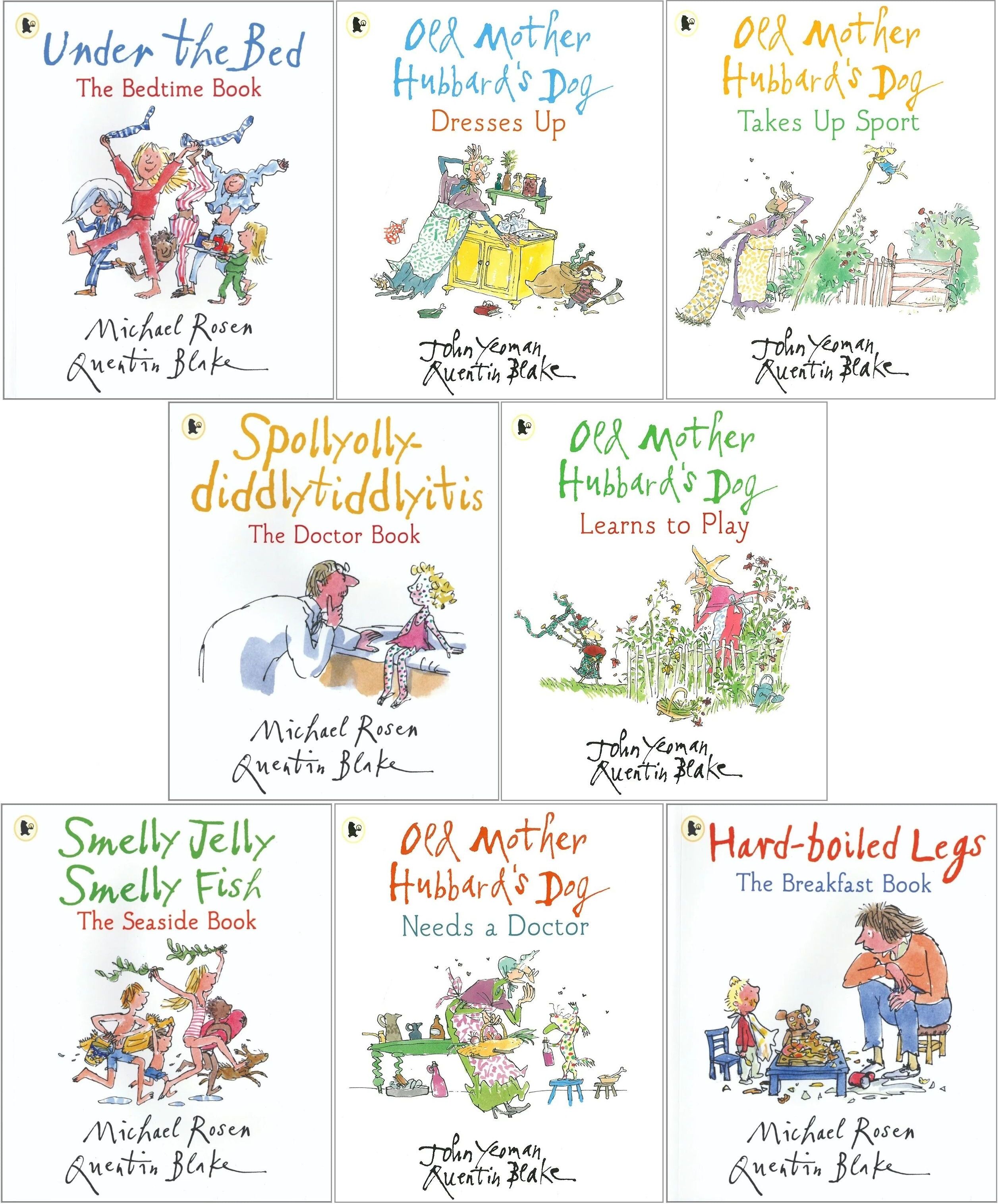 Walker Books Having a Laugh! Collection 8 Books Set (Hard Boiled Legs, Smelly Jelly Smelly Fish, Spollyolly-diddlytiddlyitis, Under the Bed and More)