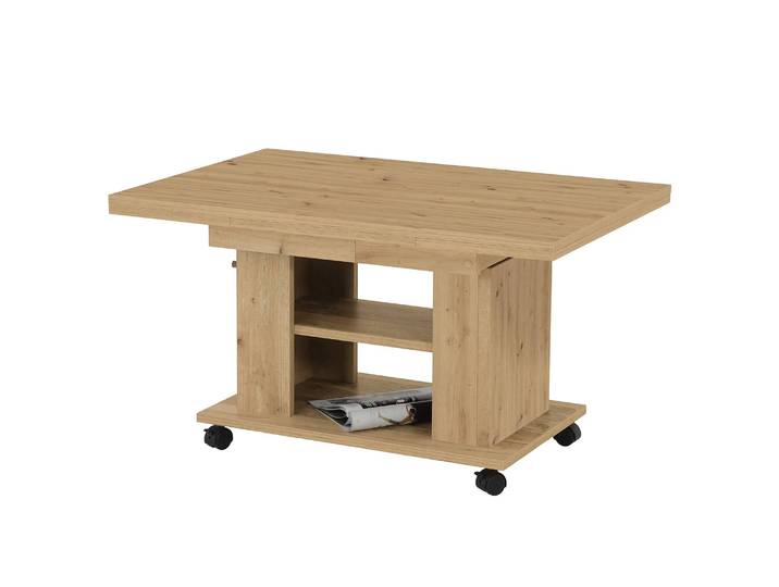 Table basse Jarnac 90 x 51 x 60cm Marron/Imitation chêne Artisan