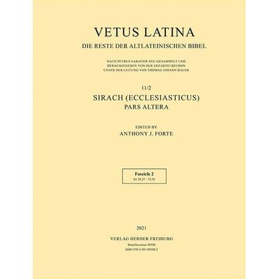Sirach (Ecclesiasticus) - Pars altera, Taschenbuch von , Herder, 978-3-451-00388-2