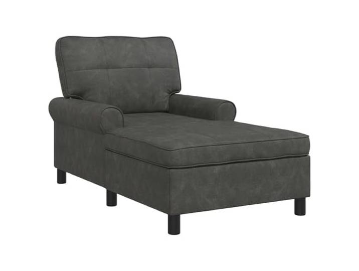 Loungestuhl, Kunstleder, Schwarz, 91 x 157 x 91 cm, Design Vintage-PU-Beschichtung, leicht zu reinigen, stabile Beine, Montage zu zweit in wenigen Minuten, moderner Stil für Wohnzimmer
