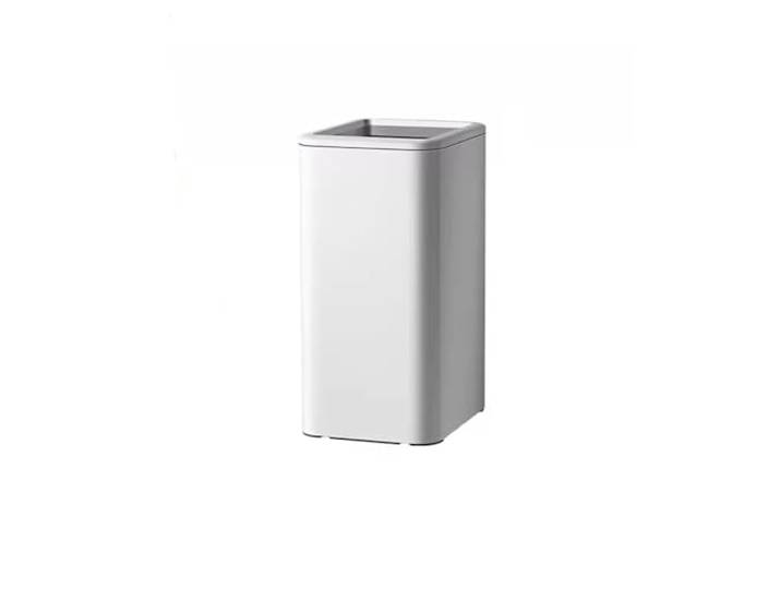 YUHANXINHESHE Hochfarbige Mülltonne for Wohnzimmer, Küche, Haushalt, Sanitärbehälter ohne Deckel, hohe gewerbliche Toiletten, Badezimmer-Mülleimer(White,15L)