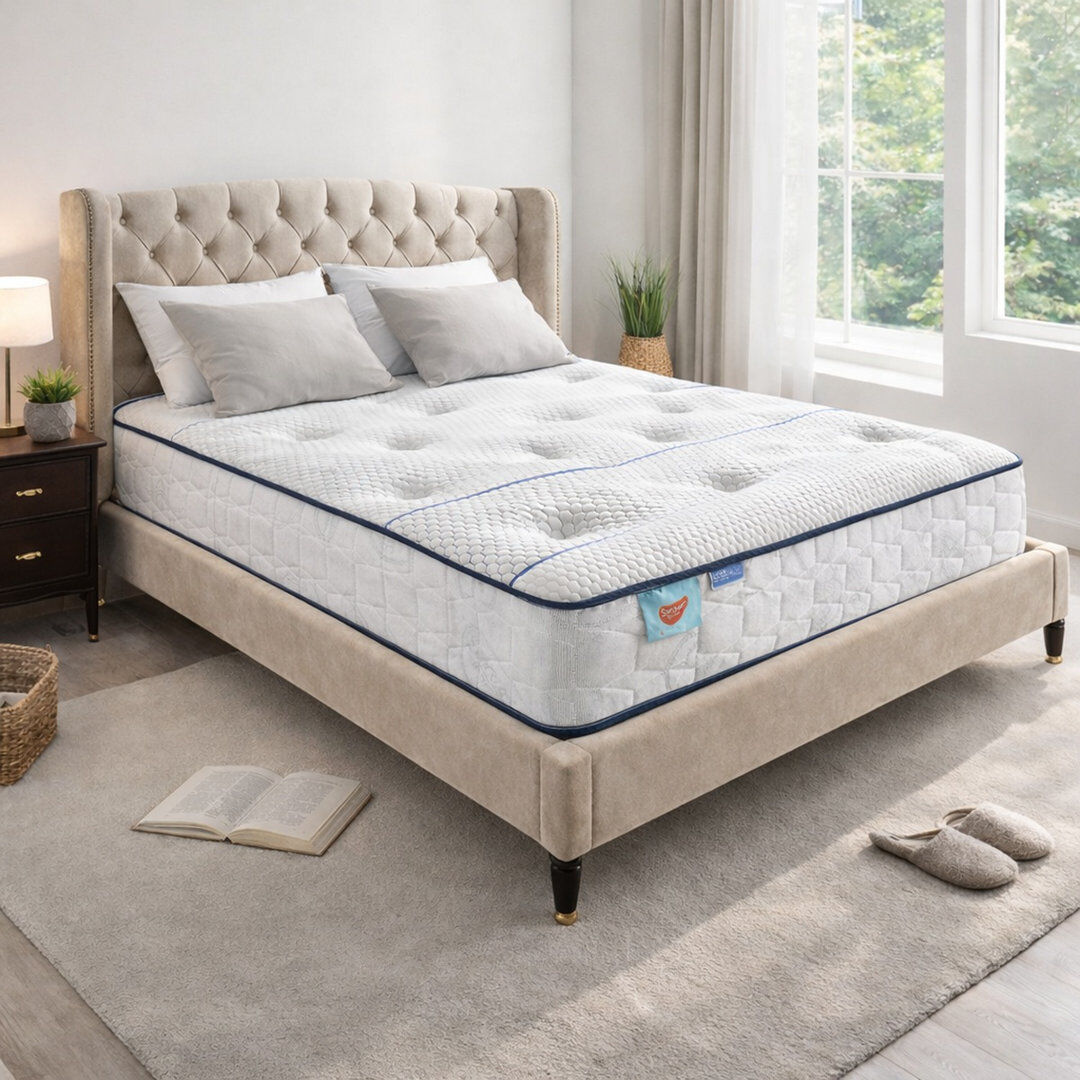 Sareer Cool Blue Hybrid Memory Coil Mattress Single (3')