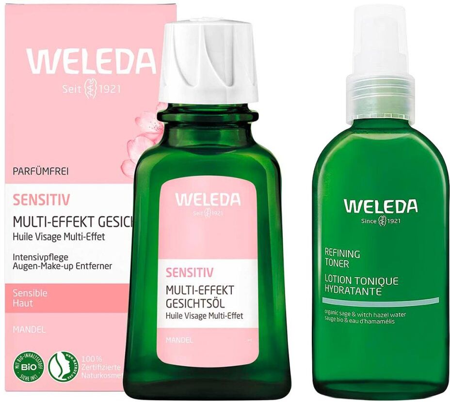 Weleda Sensitiv Gesichtsöl Mandel & Refining Hydra Toner