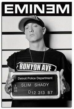 Uplifted Finds "Eminem ""Super Rapper"" Legend Poster   Slim Shady Rap Icon Canvas Painting For Home Decor e 50 X 70 Cm No Frame"