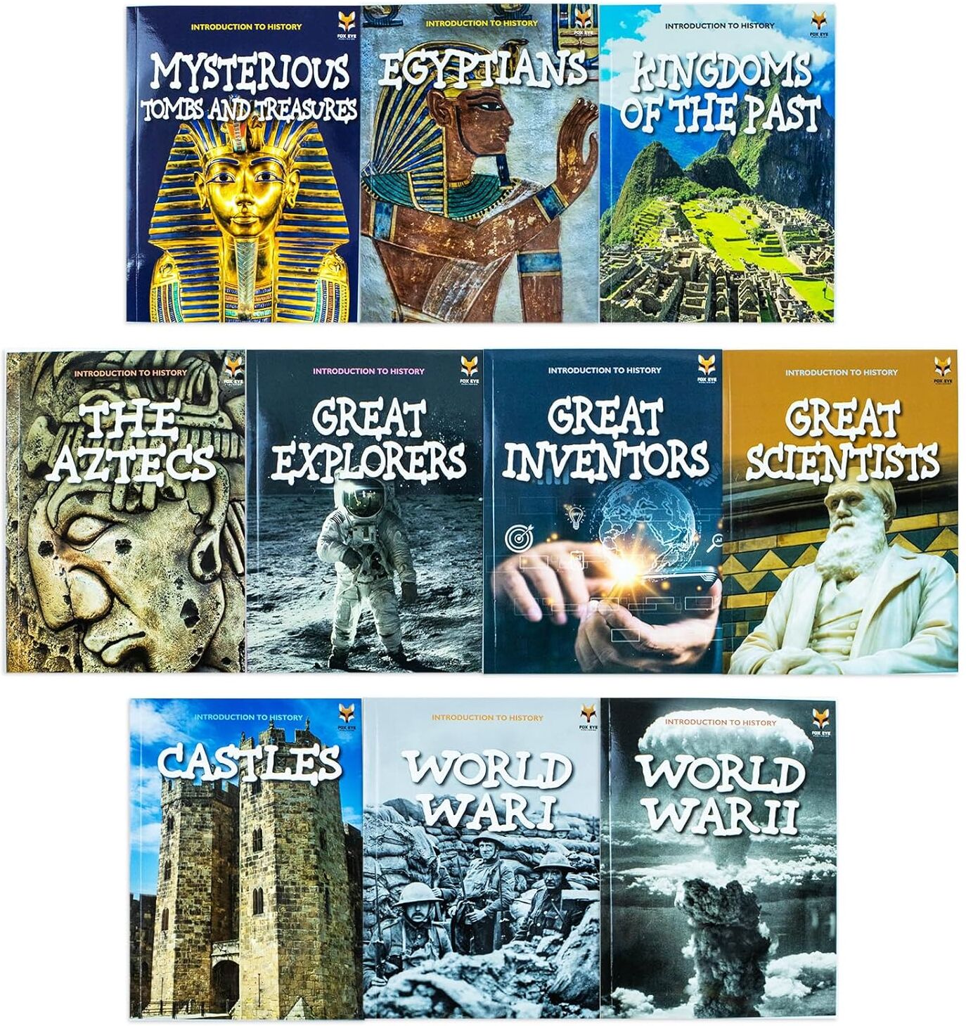 Fox Eye Publishing Introduction to History for Beginners Series 2 – 10 Books Collection Set – Great Explorers & Educational History Collection