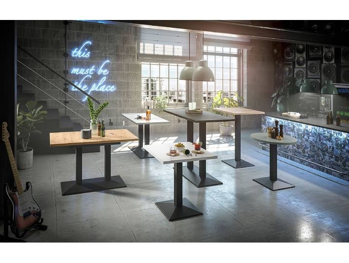 Table de bistrot Bakadi ronde 70 x 75 x 70cm Marron/Noir/Vert Mousse