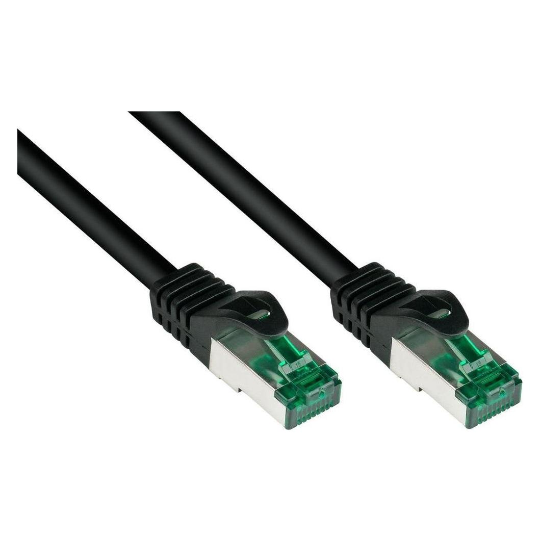 Varia SO-37320 - Patchkabel Cat.6a, F/FTP, 10m, schwarz (PiMF, S/FTP, CAT6a, 10 m) (SO-37320)