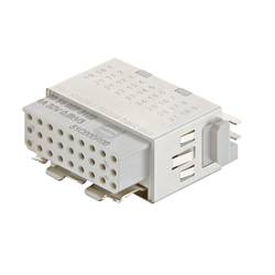 HARTING Han Shielded Modul Basic + Schirm 360 Buchseneinsatz (F) Crimpanschluss, 27-polig+Schirmung 32V, 4A - 1 Stück 09140273122