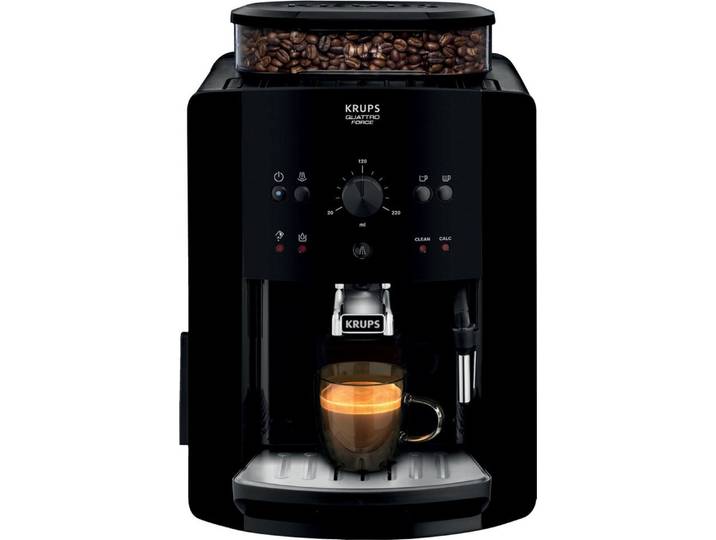 Krups Kaffeevollautomat EA8110 / EA811010, Krups EA8110 Espresso Vollautomat schwarz mit Dampfdüse