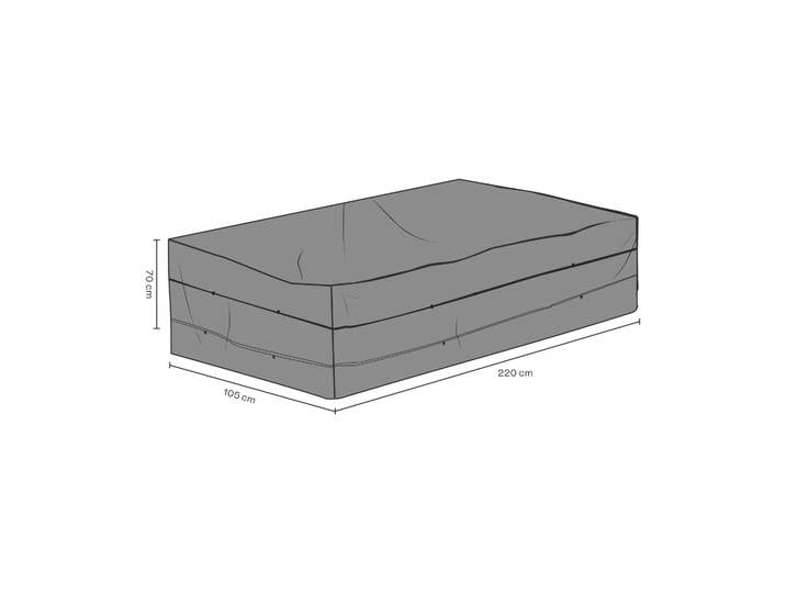 Brafab Protection de meuble Brafab canapé Noir 220 cm