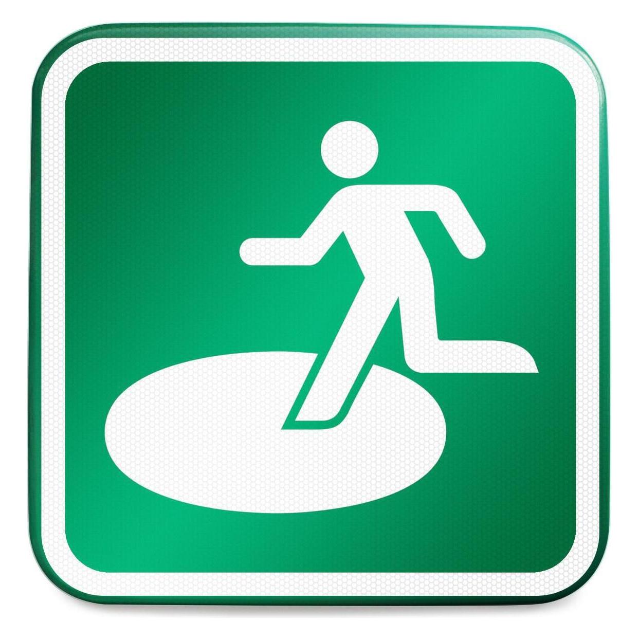 Brady ISO Safety Sign - Natural (E/E065/NT/RFLBD-400X400-1)