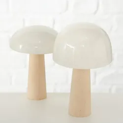 BOLTZE GRUPPE GmbH Pilz Babuna 2s H15-17cm weiss Porzellan Material: 90%Porzellan 10%MDF